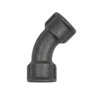 Elbow41 45°, Rp 3/8 IT,Rp 3/8 IT black malleable iron fitting