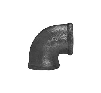 Bracket 90, 90° Rp 1/2 IT, Rp 1/2 IT black malleable iron fitting