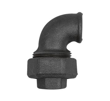 Fitting elbow 95, IT/IT Rp 1 1/4, black malleable iron fitting