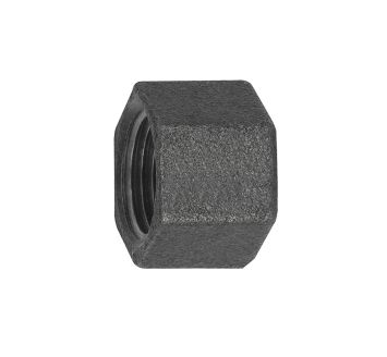 Cap 300, IT, Rp 1/4 black malleable iron fitting