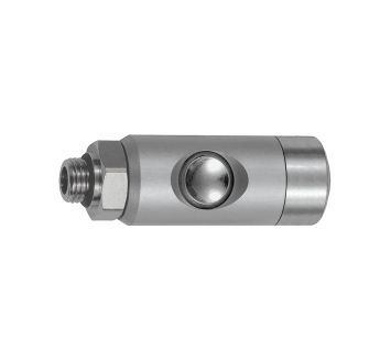 Pushbutton safety coupling I.D. 5.5, rotating, Alu, G 1/4 ET