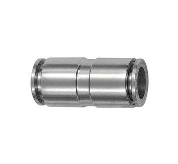 Straight push-in connector, for hose exterior Ø 4 mm