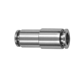 Straight push-in connector, reducing, for hose exterior Ø 8/6 mm