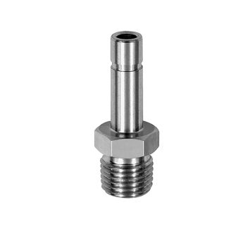 Thread plug nipple, R 1/8 o. , Plug connenction Ø 6 mm