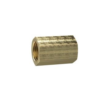 Bushing with exterior hexagonal, M5, AF 8, Brass