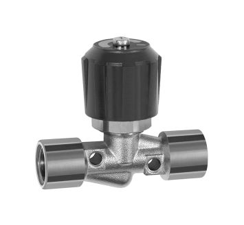 Needle valve, Nickel-plated brass, IT/IT, Rp 1/2, DN 8