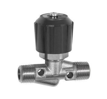 Needle valve, Nickel-plated brass, ET/ET, R 1/4, DN 4