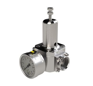 Stainless steel pressure regulator, 1.4404, G 1, 1.0 - 17 bar