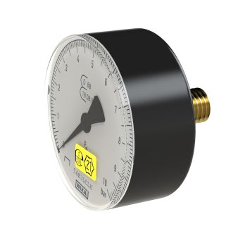 Pressure gauge ø 80 mm, calibrated, G 1/4, Connection rear