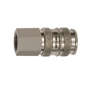 Quick-connect coupl. I.D. 10, Steel/nickel-plated brass, G 3/8 IT