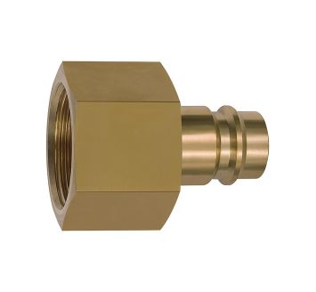 Nipple for couplings I.D. 19, Bright brass, G 3/4 IT