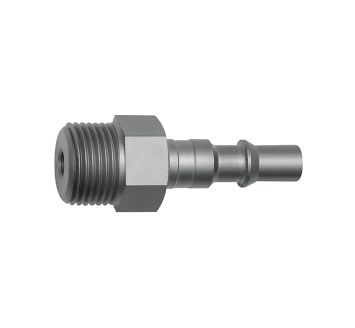 Nipple for couplings I.D. 6, ISO 6150 C, Steel, G 1/8 ET