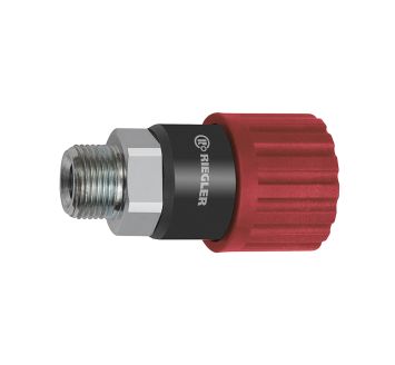 Swivel safety coupling I.D. 6, ISO 6150 C, Steel, G 1/4 ET