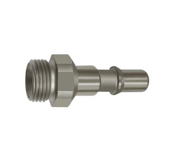 Nipple f. couplings I.D. 8, ISO 6150 C, Stainless steel, G 1/8 ET