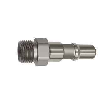 Nipple f. couplings I.D.11, ISO 6150 C, Stainless steel, G 3/8 ET