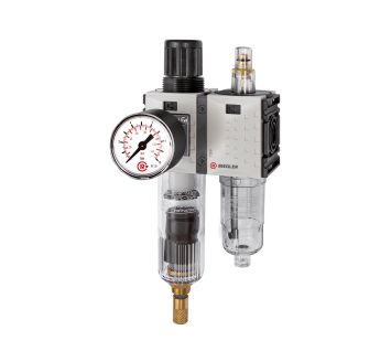 Service unit 2-part »FUTURA-mini« PC container, G 1/4, 0.5-8 bar