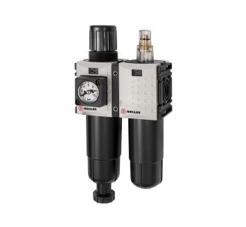 Service unit 2-part »FUTURA-mini« Metal container, G 1/4, 0.5-8