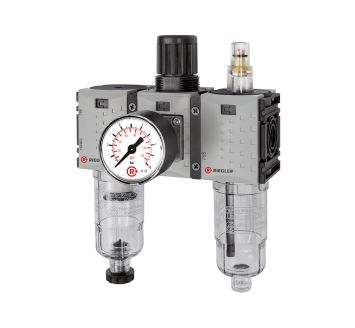 Service unit 3-part »FUTURA-mini« PC container, G 1/4, 0.5-8 bar