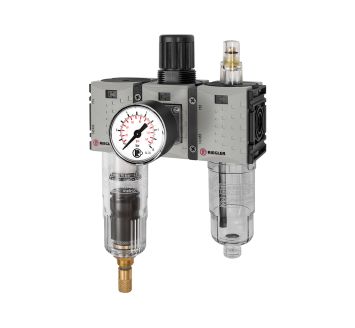 Service unit 3-part »FUTURA-mini« PC container, G 1/4, 0.5-8 bar