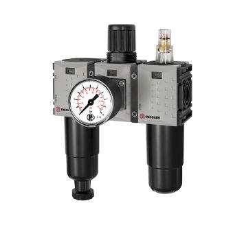 Service unit 3-part »FUTURA-mini« Metal container, G 1/4, 0.5-10