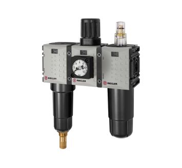 Service unit 3-part »FUTURA-mini« Metal container, G 1/4, 0.5-10