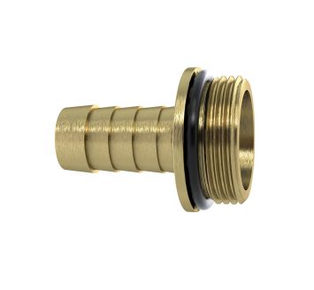 1/3 Tube fitting G3/4x13 with NBR O-ring, with collar, Brass