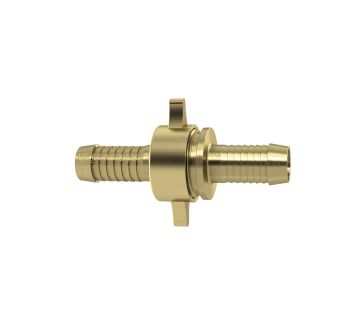 3/3 Tube fitting G3/4x13 swivel nut, taper seat NBR O-ring Brass