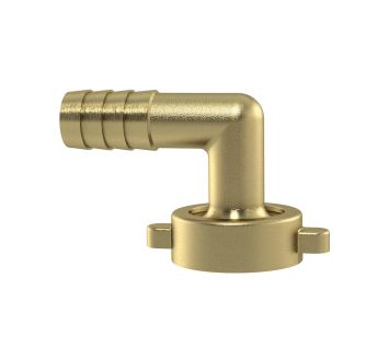 2/3 Elbow tube fitting, G 3/4 x 10, swivel nut, taper seat, Brass