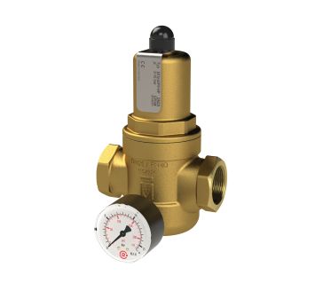 Pressure regulator f. potable water, w. mano., G 3/4 IT, 1-8 bar