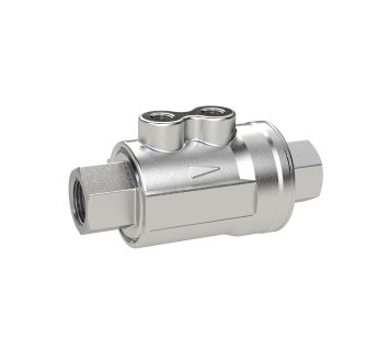 Coaxial valve pneumat. actuated, double-acting, NBR, Rp 1