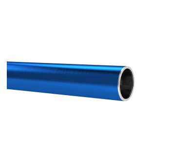 Aluminium pipe, blue, pipe Ø 18x16, 3 m