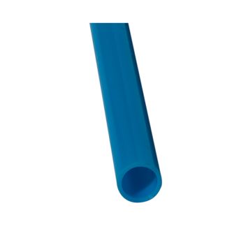 Plastic pipe, PA 12, blue, pipe Ø 22x18, 3 m