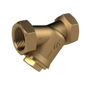 Dirt strainer, red brass, G 1/4, DN 8, MW 0.25 mm