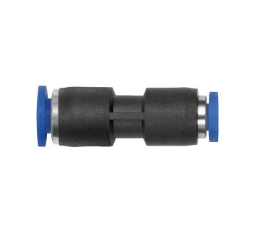 Straight push-in connector »Blue Series« mini, red., hose Ø 6/4