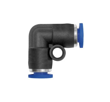 Push-in L-connector »Blue Series« mini, for hose exterior Ø 3