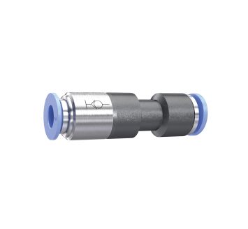 Straight push-in connector »Blue Series«, Self-locking, hose Ø 6