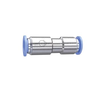 Straight check valve »Blue Series«, Plug connector, hose ext. Ø 4