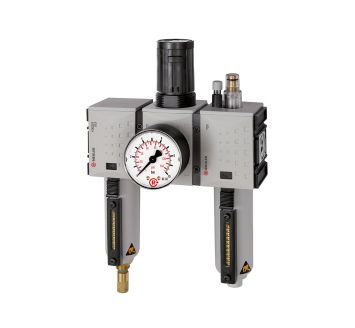 Service unit 3-part »FUTURA«, Metal, Size 2, G 3/8, 0.1-1, Fully