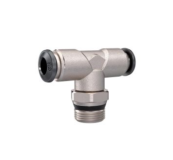 Push-in T-fitting »universal short«, rotating 1/8, hose 6