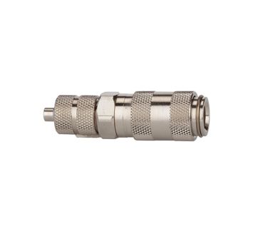 Quick-connect coupling I.D. 2.7, Stainless steel 1.4305, Hose 4x3