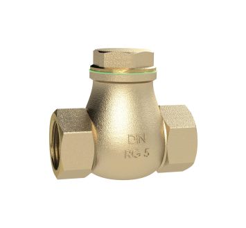 Check valve, DN 32, Red brass, G 1 1/4, PN max. 16 bar