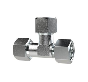 Adjustable L screw connection, Pipe ext. Ø 12, galvanised steel