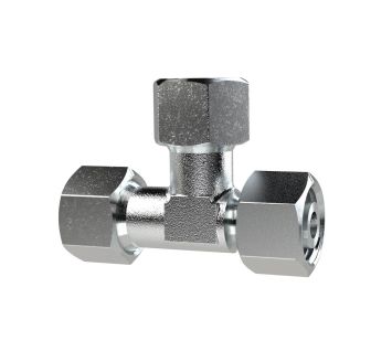 Adjustable L screw connection, Pipe ext. Ø 12, galvanised steel