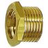 Reducing nipple, Short design, G 1/4 e., G 1/8 i., AF 17, Brass