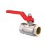 Ball valve, Standard type, IT/IT, nickel-plated brass, G 3