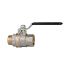 Ball valve standard design, black steel lever, IT/ET, G 1/4