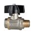 Ball valve heavy duty design, Butterfly handle, IT/ET, G/R 3/4