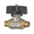 Ball valve heavy duty design, Butterfly handle, ET/ET, R 1