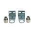 Mounting bracket set for way valves, Height 30 mm, G 1/4