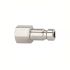 Nipple for couplings I.D. 2.7 nickel-plated brass, G 1/8 IT